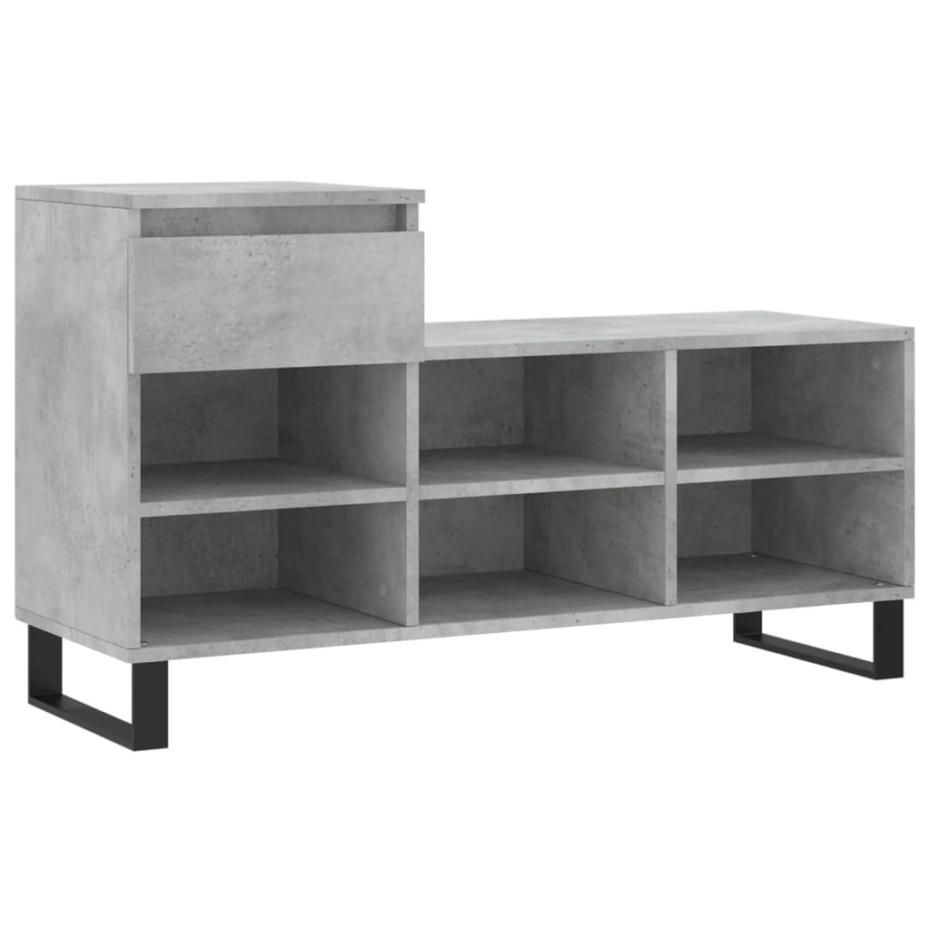 Vidaxx Schuhschrank 102x36x60 cm Holzwerkstoff betongrau