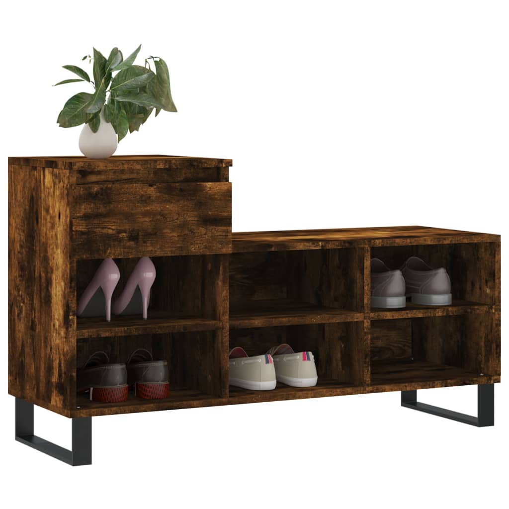 Vidaxx Schuhschrank 102x36x60 cm Holzwerkstoff, Räuchereiche