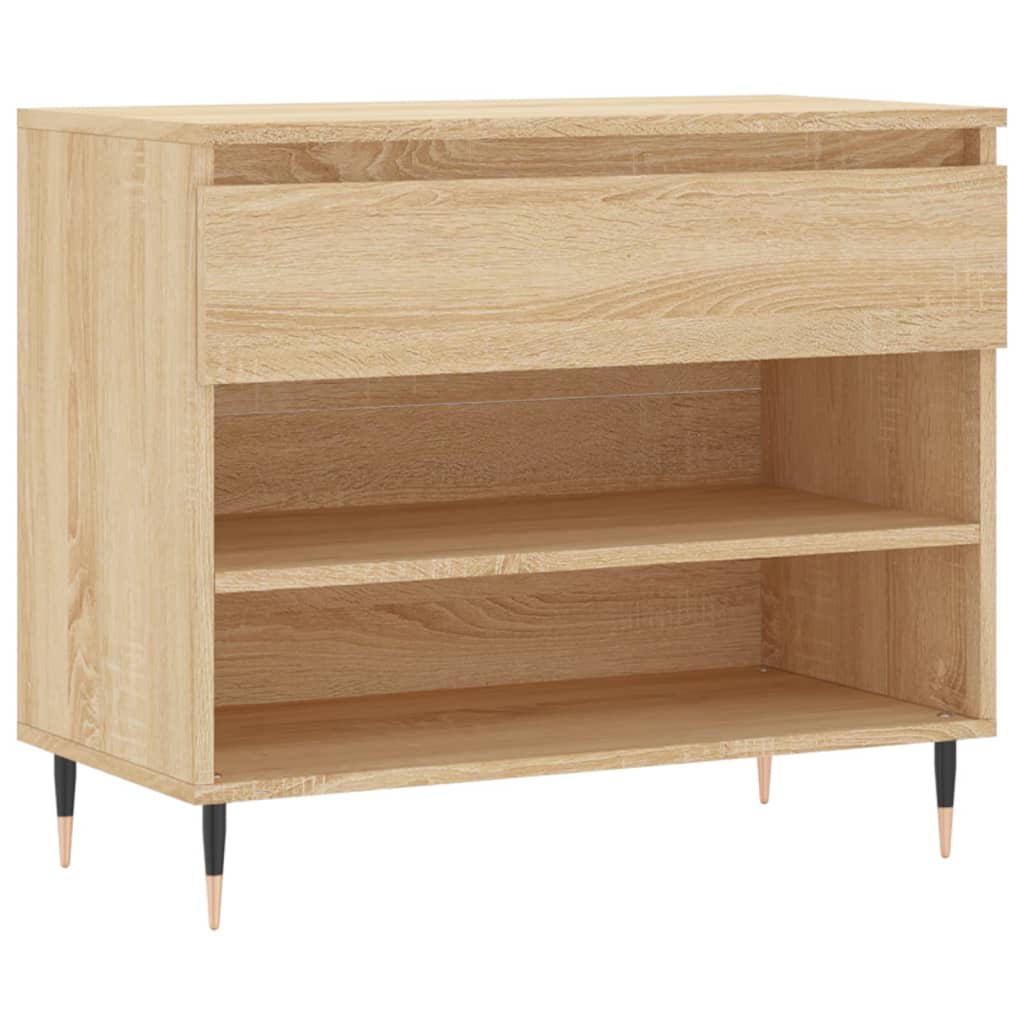 VidaXL Schuhschrank 70x36x60 cm Holzwerkstoff Sonoma-Eiche
