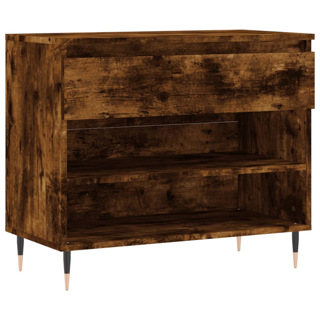 VidaXL Schuhschrank 70x36x60 cm Holzwerkstoff, geräucherte Eiche