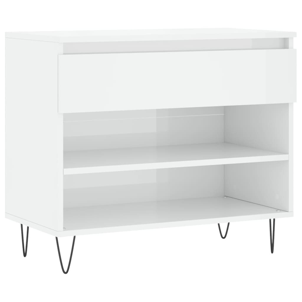 Vidaxx Schuhschrank 70x36x60 cm lackiertes Holz Hochglanz weiß
