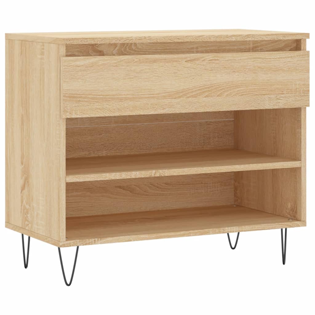 VidaXL Schuhschrank 70x36x60 cm, Holzwerkstoff Sonoma-Eiche