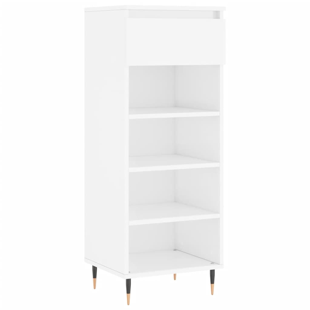 Vidaxx Schuhschrank 40x36x105 cm lackiertes Holz Hochglanz weiß