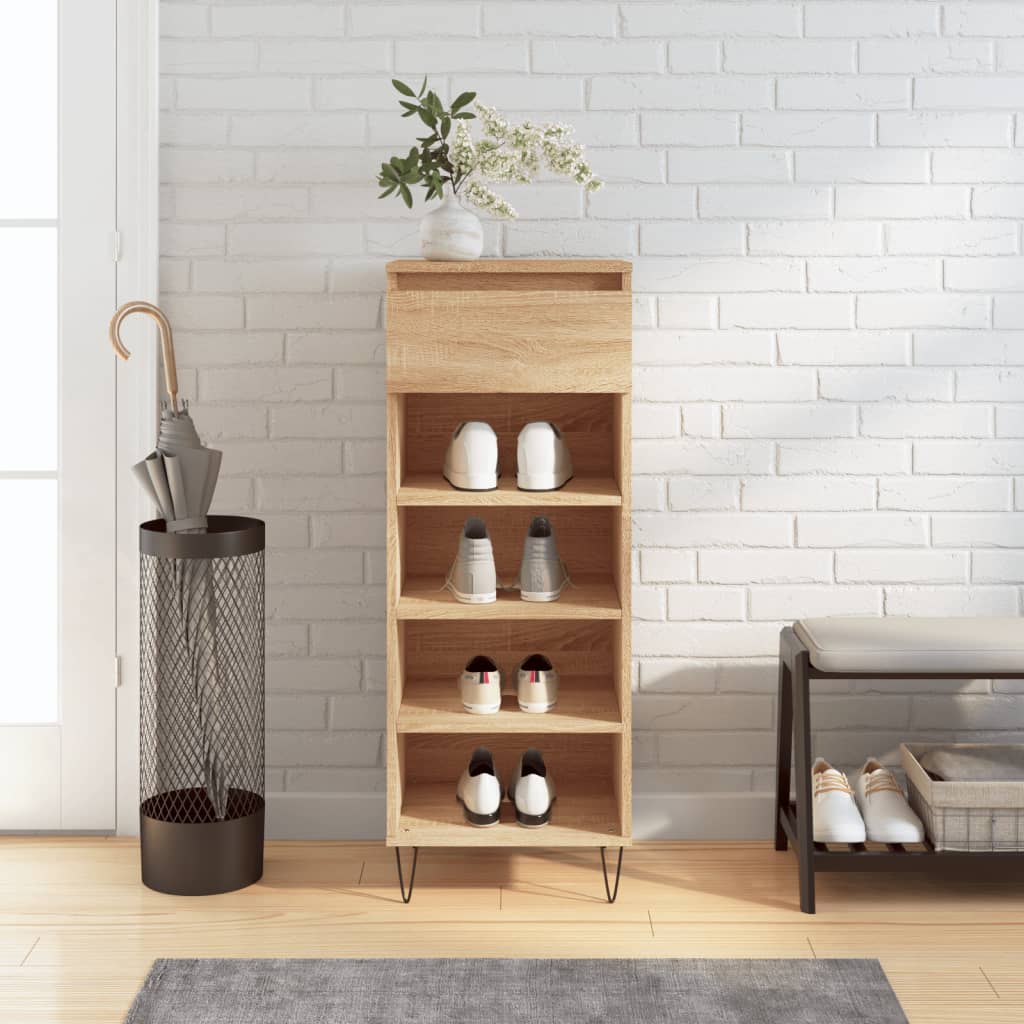 Vidaxx Schuhschrank 40x36x105 cm Holzwerkstoff Sonoma-Eiche-farbig