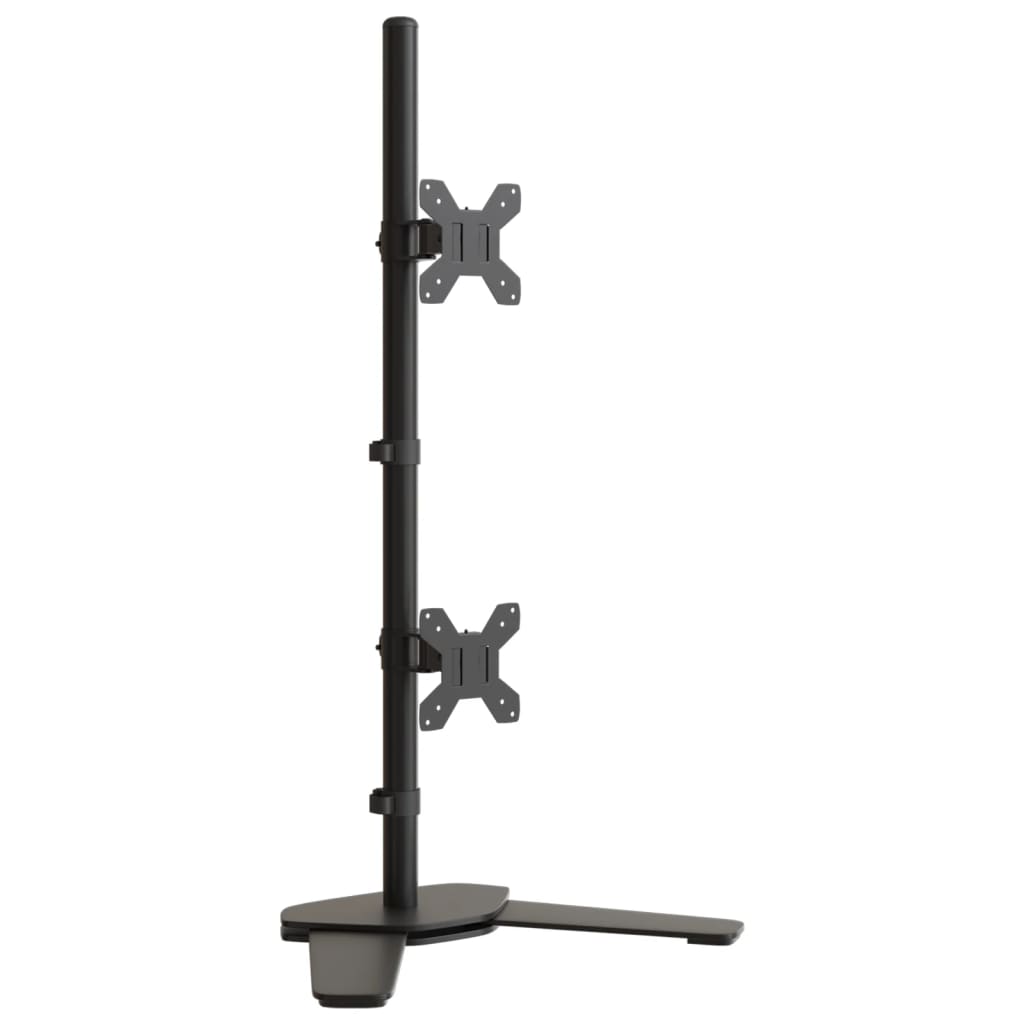Vidaxl Monitorständer doppelt VESA 75 100 mm Stahl schwarz