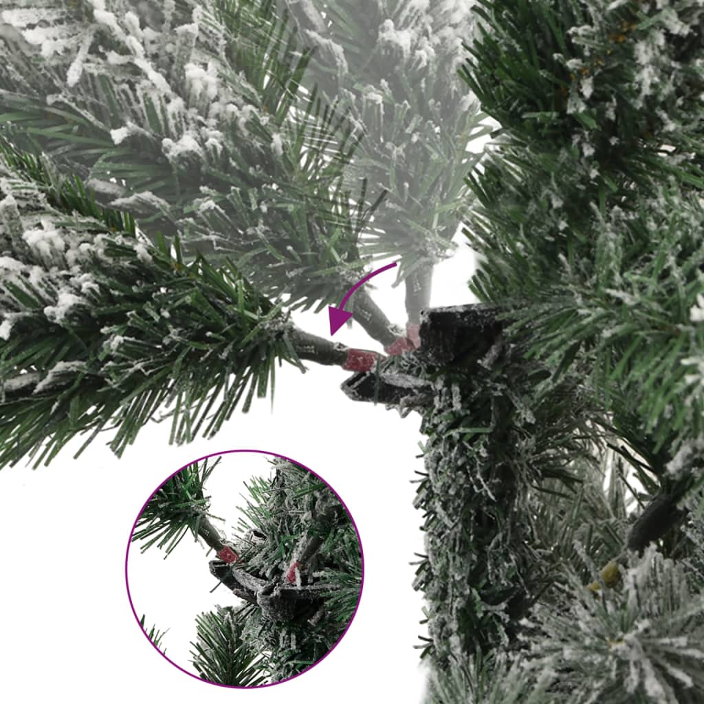 Vidaxx künstlicher Weihnachtsbaum mit Scharnieren und Schnee 120 cm