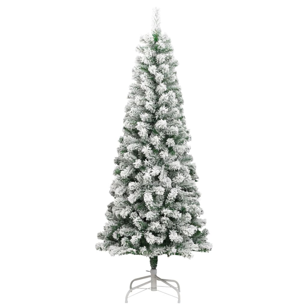 VidaXL Künstlicher Weihnachtsbaum mit Scharnieren und Schnee 240 cm