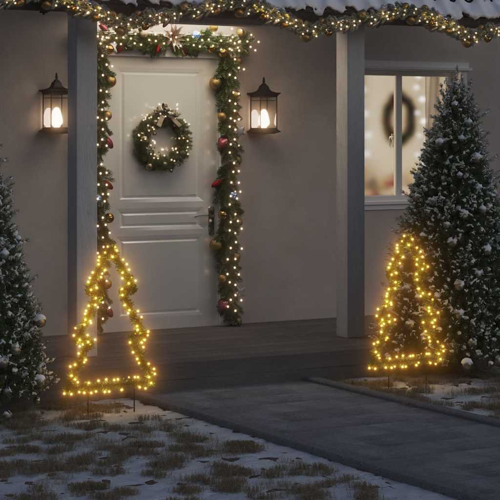 Vidaxx Weihnachtsbeleuchtung mit Erdspießen Baum 115 LEDs 90 cm