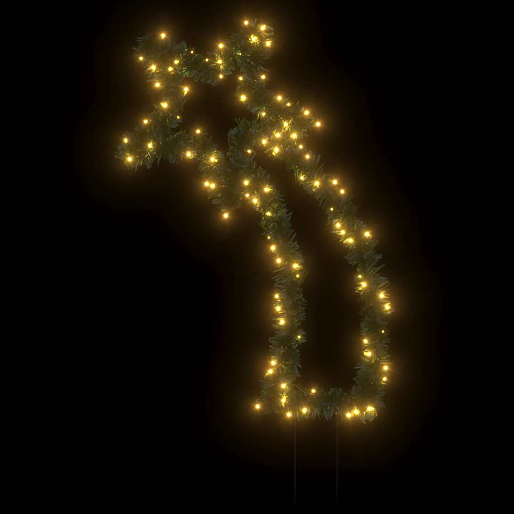 VidaXL Weihnachtsbeleuchtung Meteor mit Erdspießen 115 LEDs 89 cm