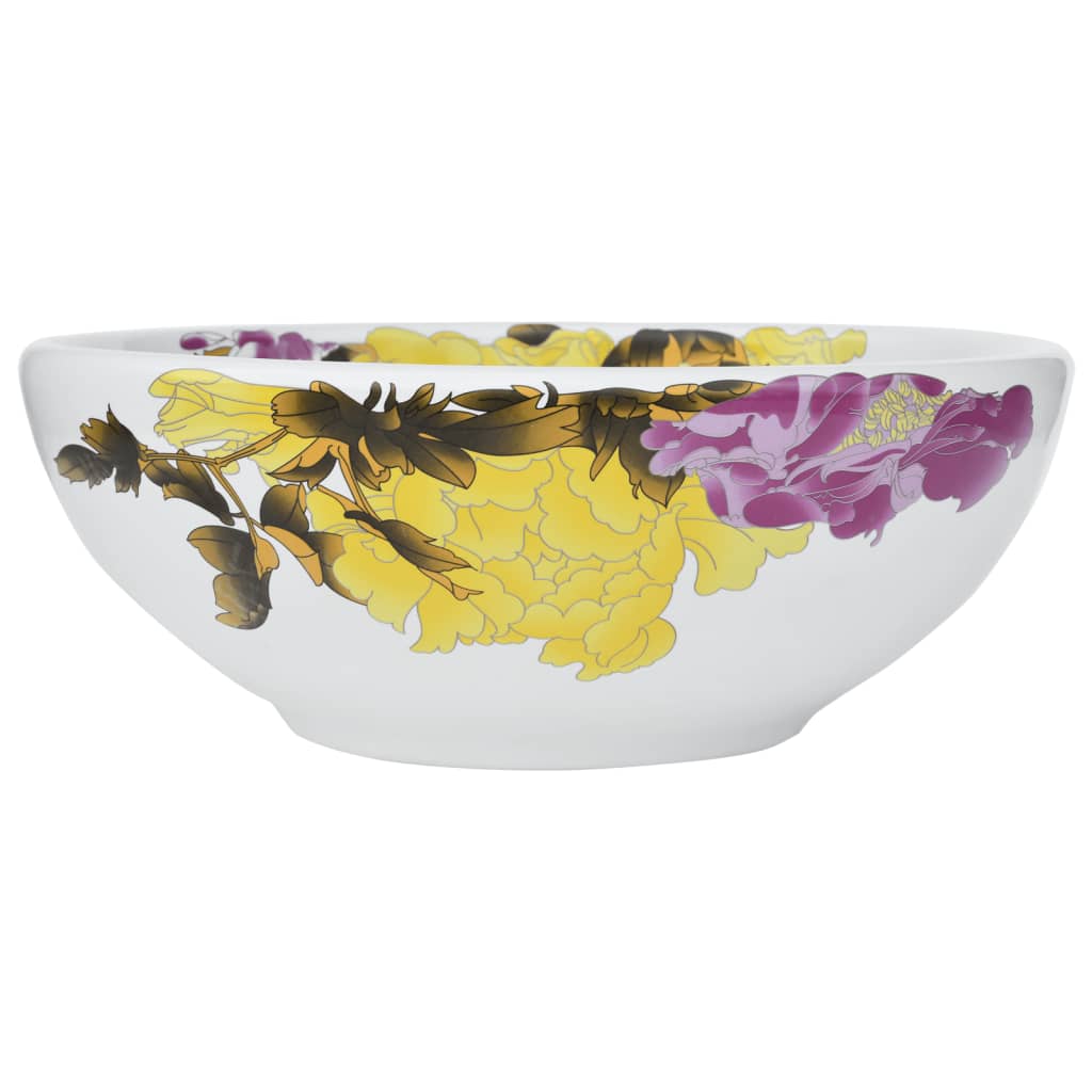 Vidaxx Aufsatzwaschbecken rund φ41x14 cm aus Keramik mehrfarbig