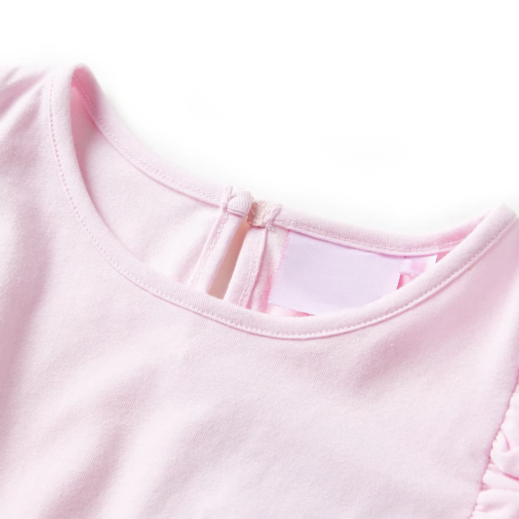 VidaXL Kinderkleid mit Rüschen 116 Hellrosa