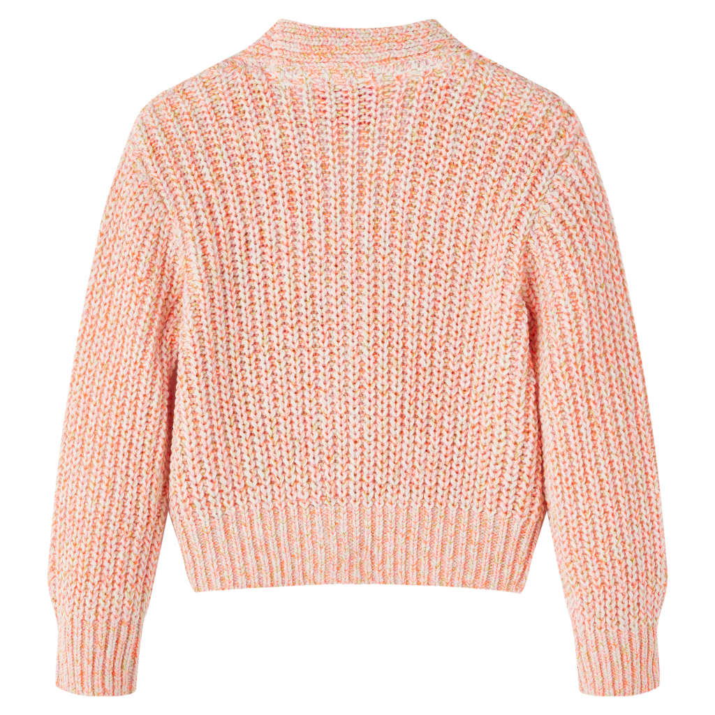 VidaXL Kinderstrickjacke gestrickt 128 rosa gemischt