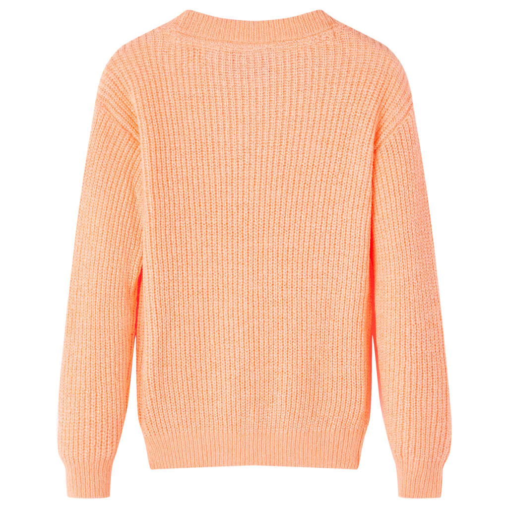 VidaXL Kinderpullover gestrickt 92 leuchtend orange