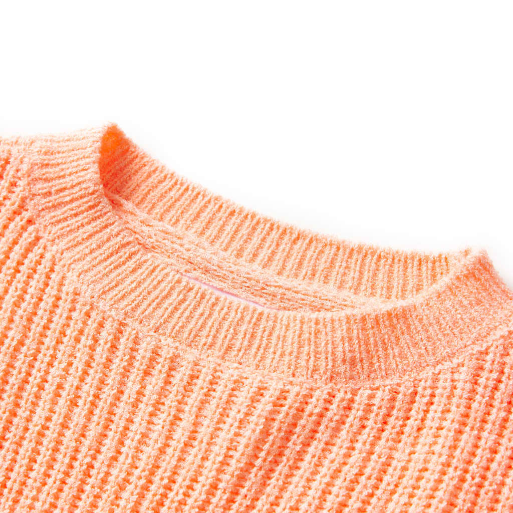 VidaXL Kinderpullover gestrickt 116 leuchtend orange