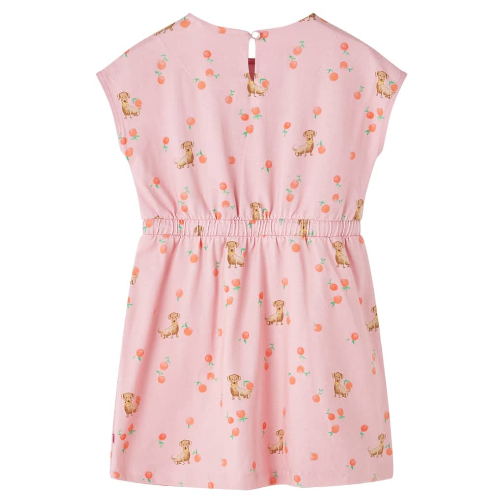VidaXL Kinderkleid mit Kordelzug 104 Hellorange