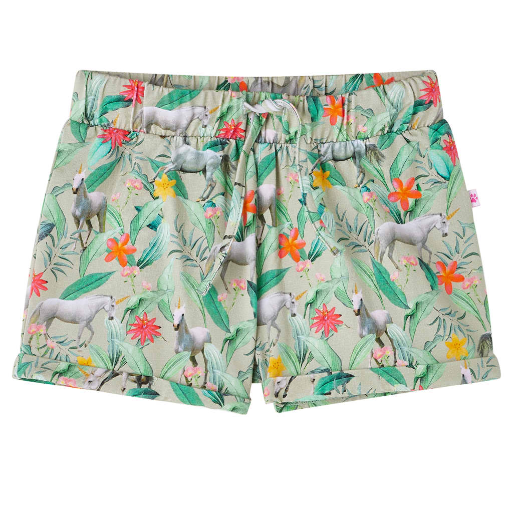 VidaXL Kindershorts mit Kordelzug 104 helles Khaki