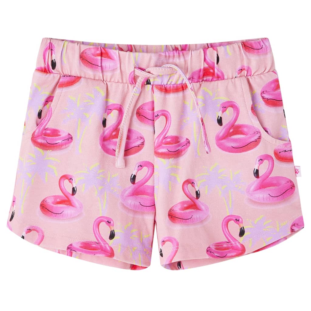VidaXL Kindershorts mit Kordelzug 128 Hellrosa