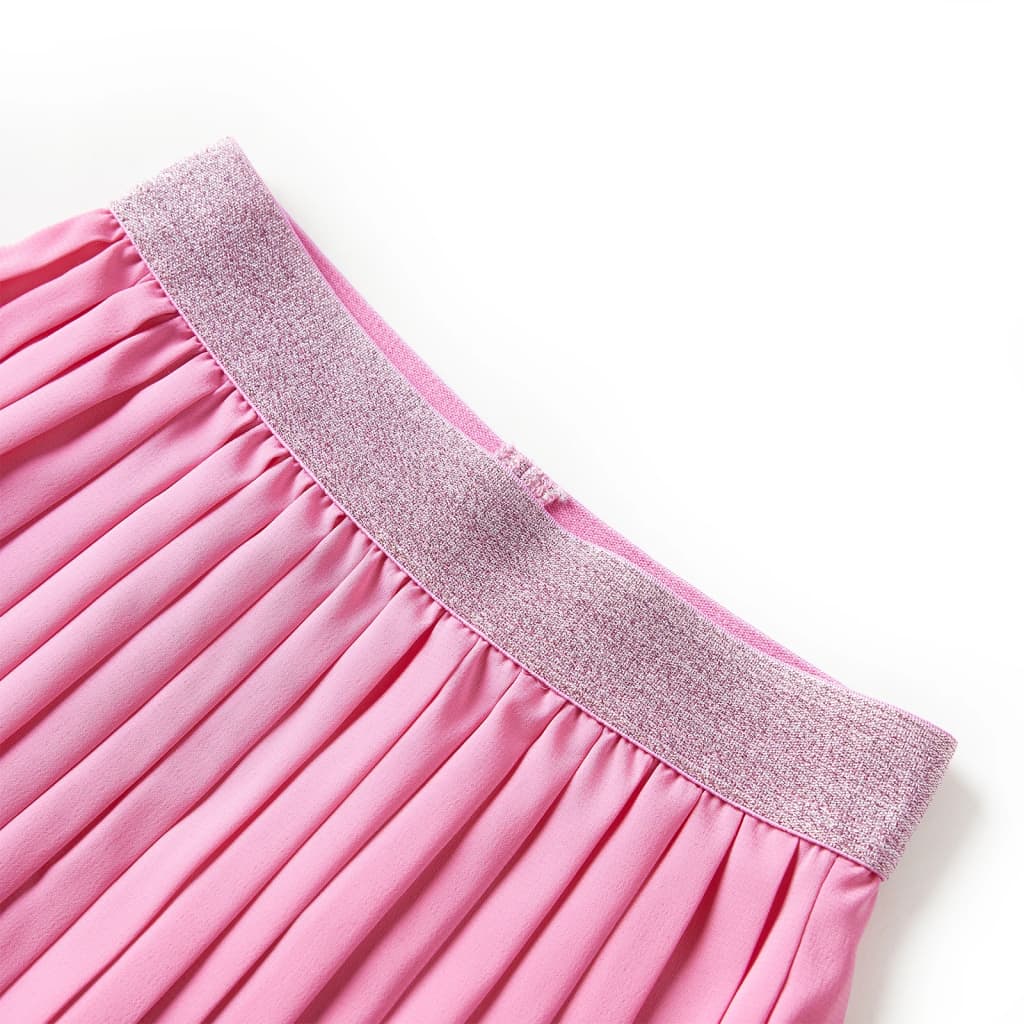 VidaXL Kinder-Faltenrock mit Aufdruck 128 Rosa