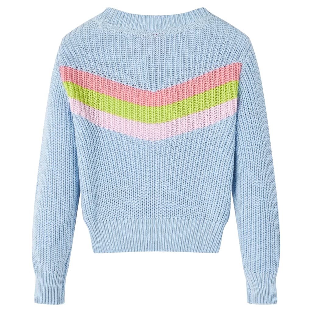 VidaXL Kinderpullover gestrickt 104 Blau