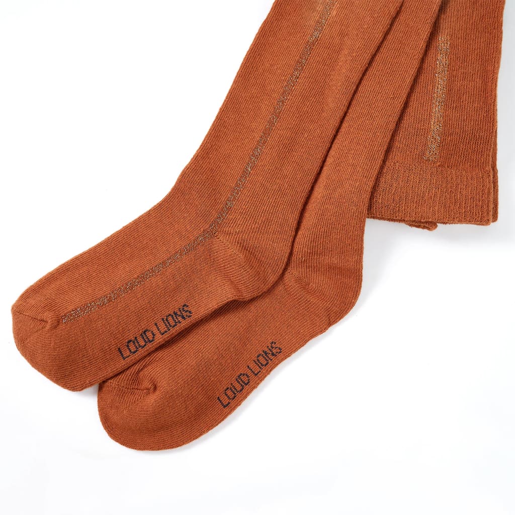 VidaXL Kinderstrumpfhose 128 cognacfarben