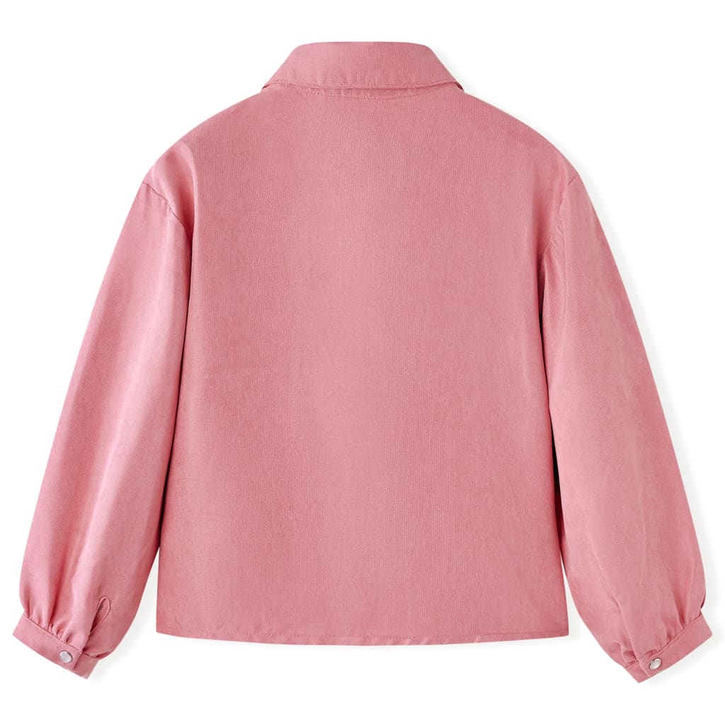VidaXL Kinderbluse mit Laternenärmeln 104 Altrosa