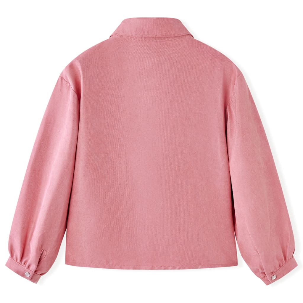 VidaXL Kinderbluse mit Laternenärmeln 140 Altrosa