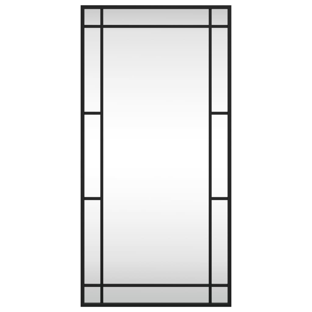 Vidaxx Wandspiegel rechteckig 40x80 cm Eisen schwarz