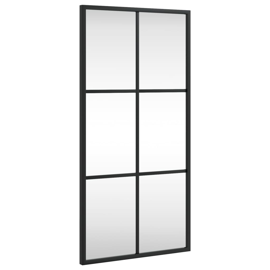 Vidaxx Wandspiegel rechteckig 30x60 cm Eisen schwarz