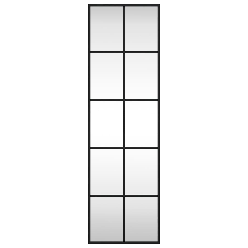 Vidaxx Wandspiegel rechteckig 30x100 cm Eisen schwarz