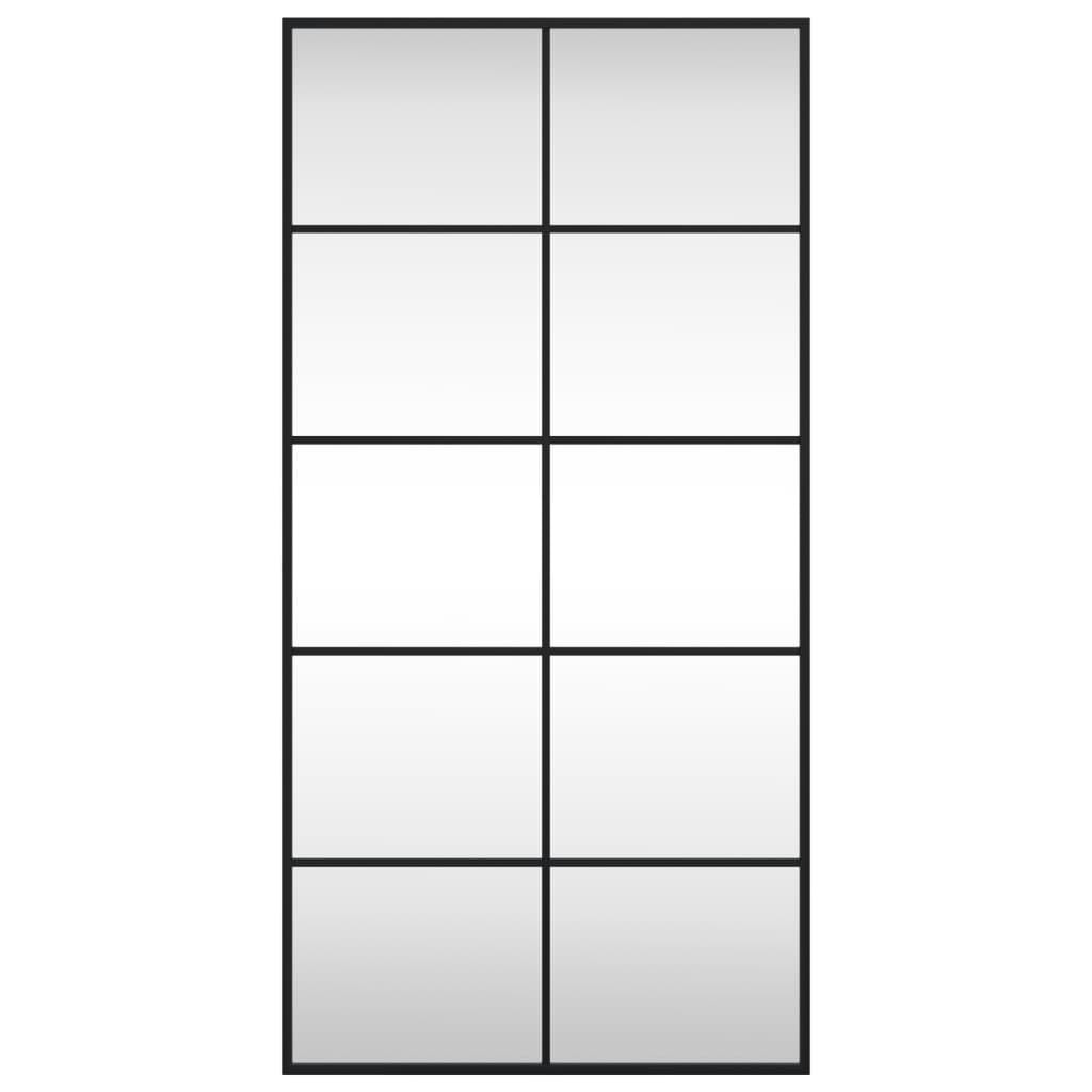 Vidaxx Wandspiegel rechteckig 50x100 cm Eisen schwarz