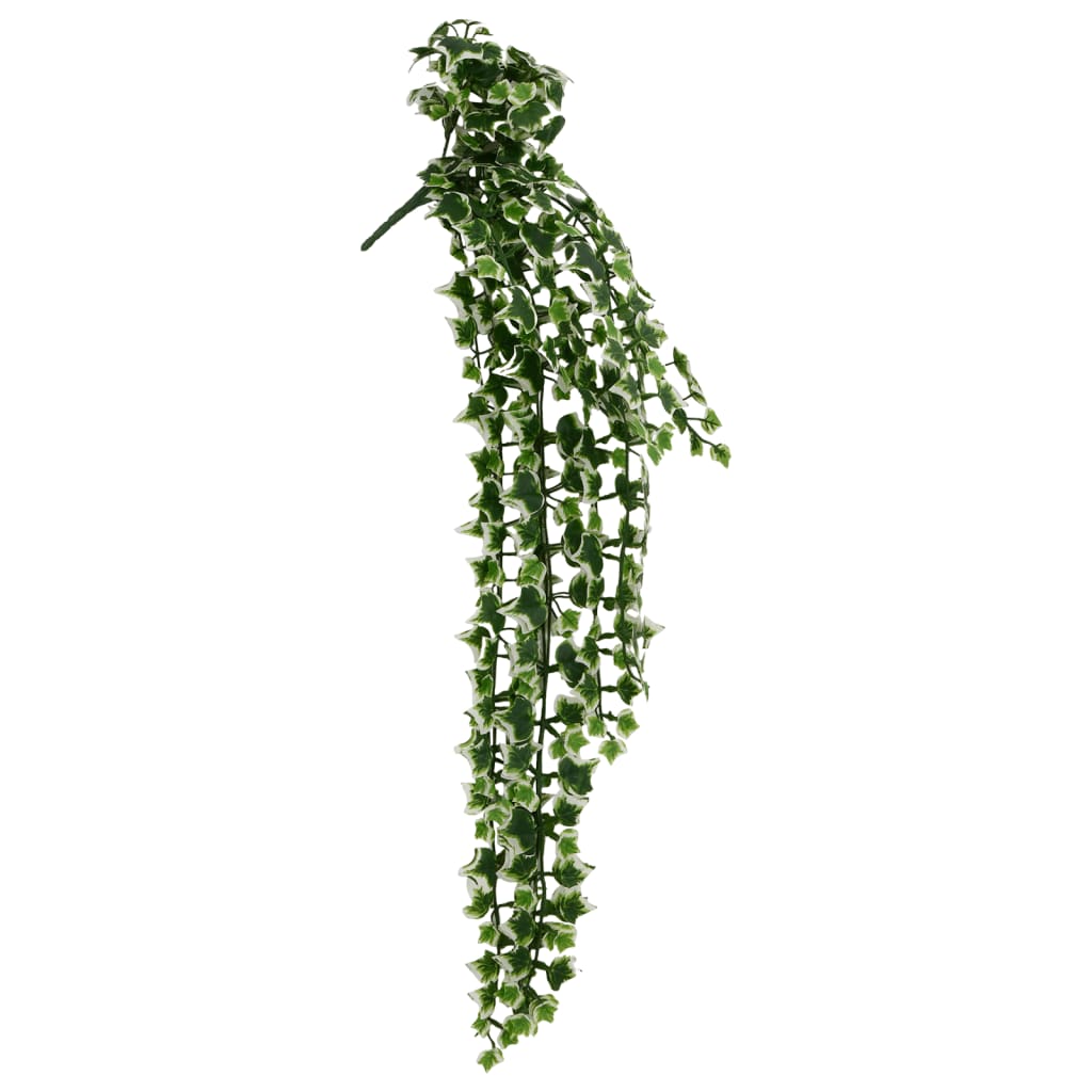 Vidaxx künstliche Hängepflanzen 12 Stück 339 Blätter 90 cm grün und weiß