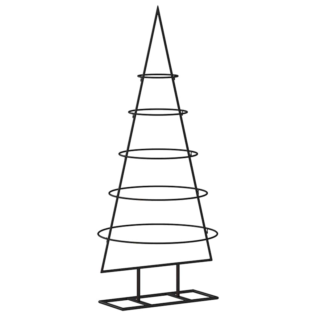 VidaXL Weihnachtsdekoration Weihnachtsbaum 90 cm Metall Schwarz
