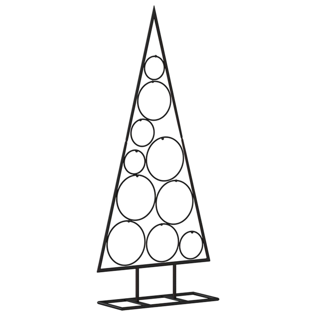 VidaXL Weihnachtsdekoration Weihnachtsbaum 90 cm Metall Schwarz