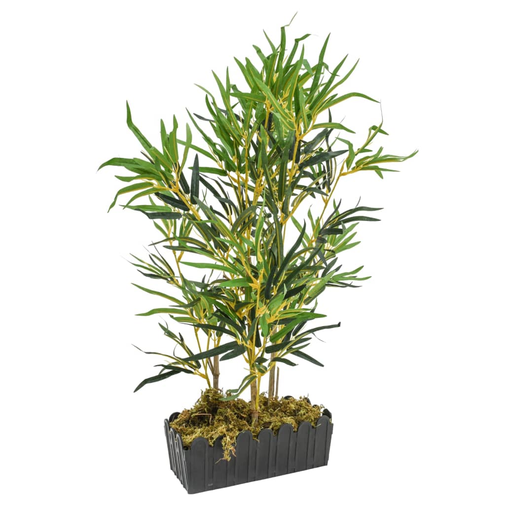 VidaXL Kunstpflanze Bambus 368 Blätter 80 cm grün