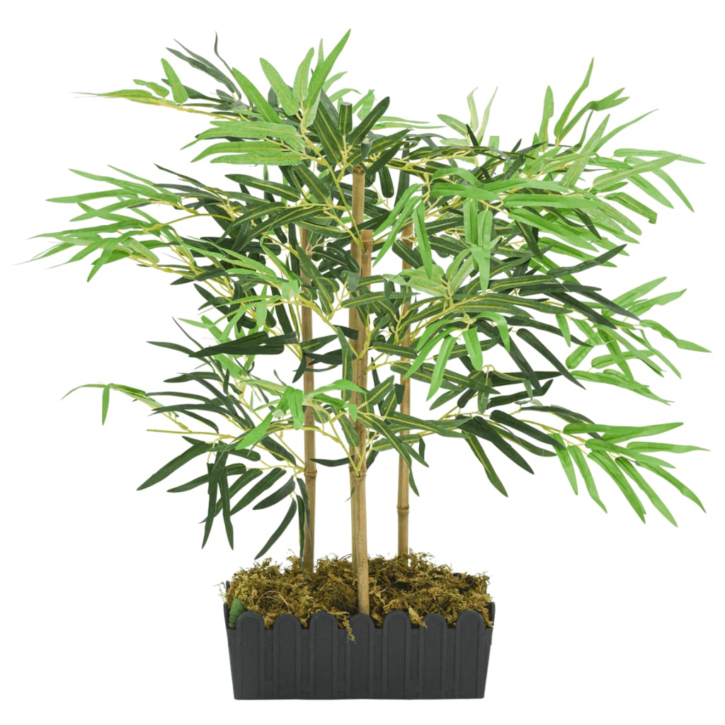 VidaXL Kunstpflanze Bambus 368 Blätter 80 cm grün