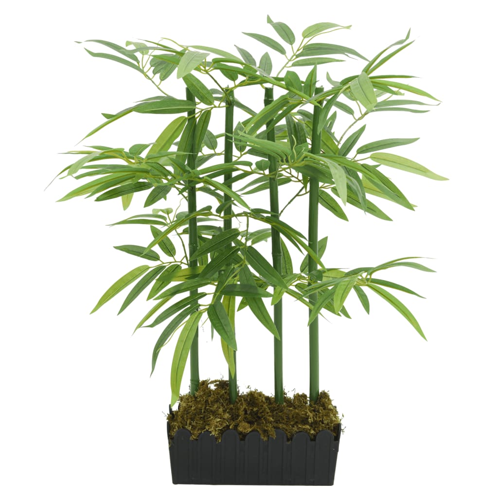VidaXL Kunstpflanze Bambus 240 Blätter 80 cm grün