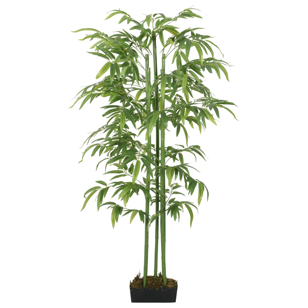 VidaXL Kunstpflanze Bambus 384 Blätter 120 cm grün