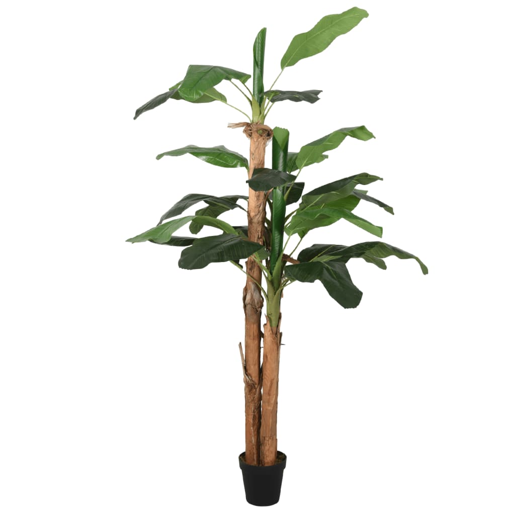 VidaXL Kunstpflanze Bananenbaum 19 Blätter 180 cm grün