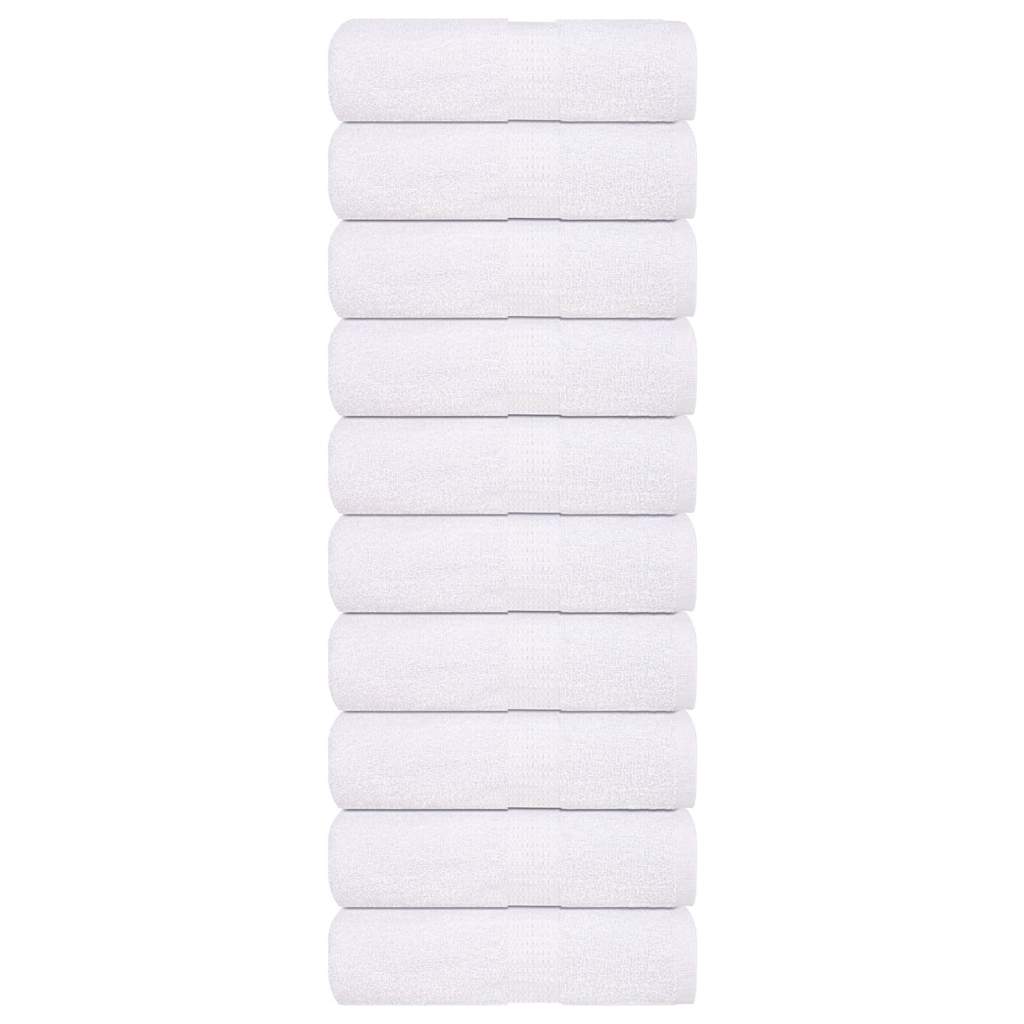 Vidaxx Waschlappen 10 Stück 15x21 cm 360 g m² 100 % Baumwolle weiß