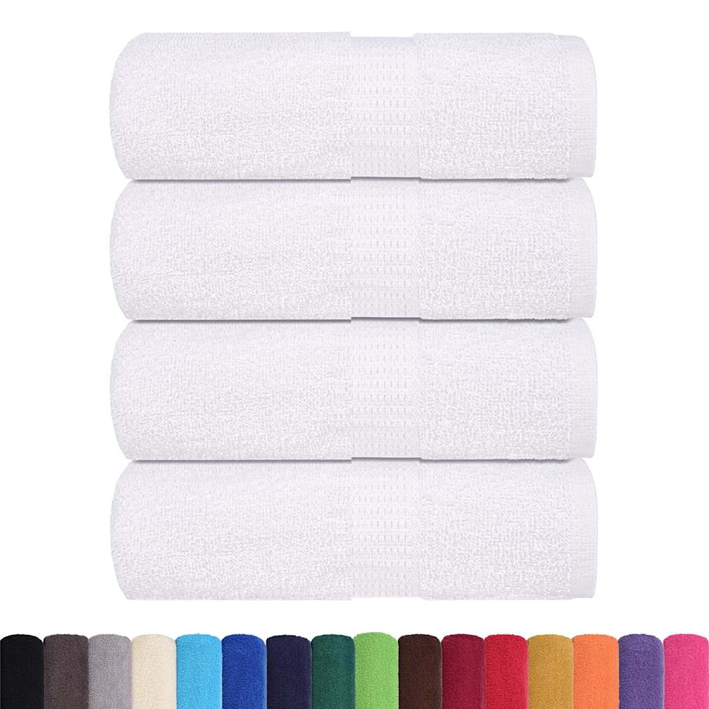 Vidaxx Waschlappen 4 Stück Froschweiß 30x30 cm 100 % Baumwolle