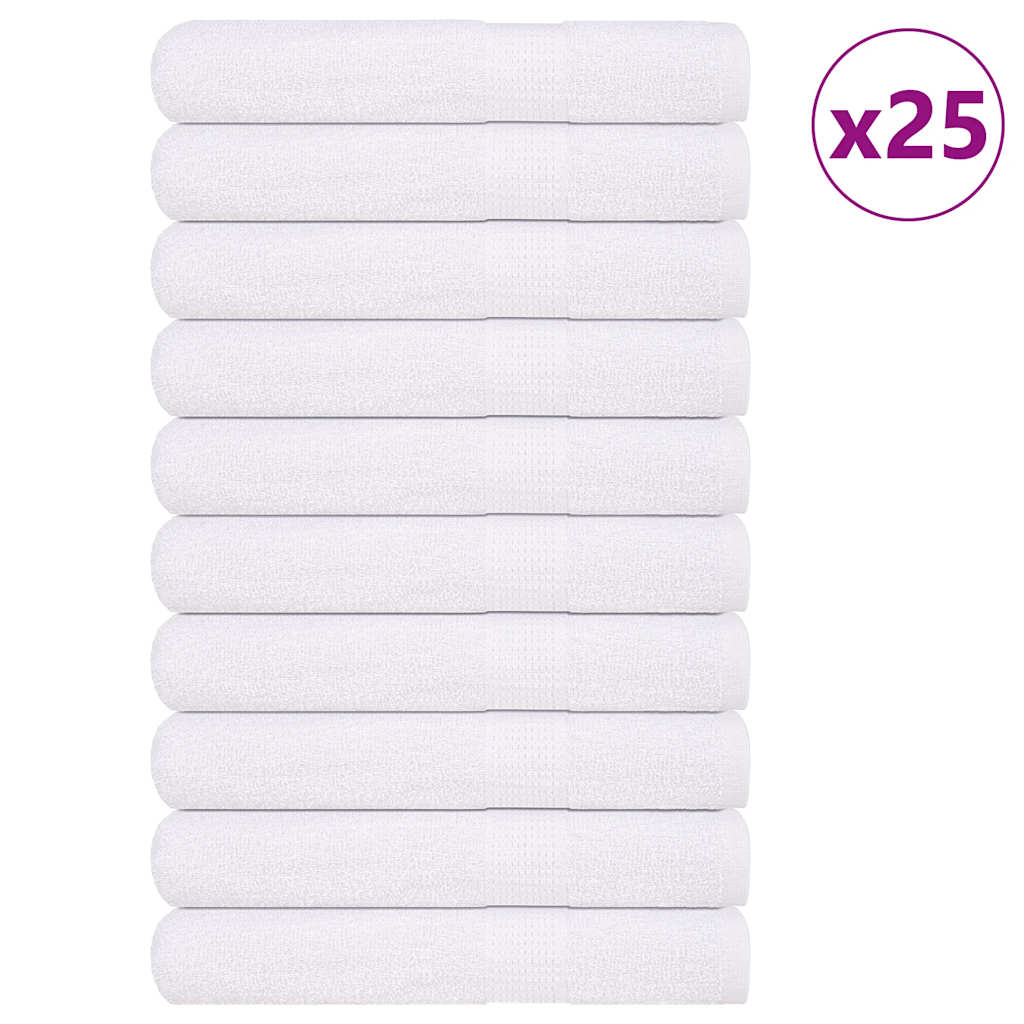 Vidaxx Saunatücher 25 Stück 80x200 cm 360 g m² 100 % Baumwolle weiß