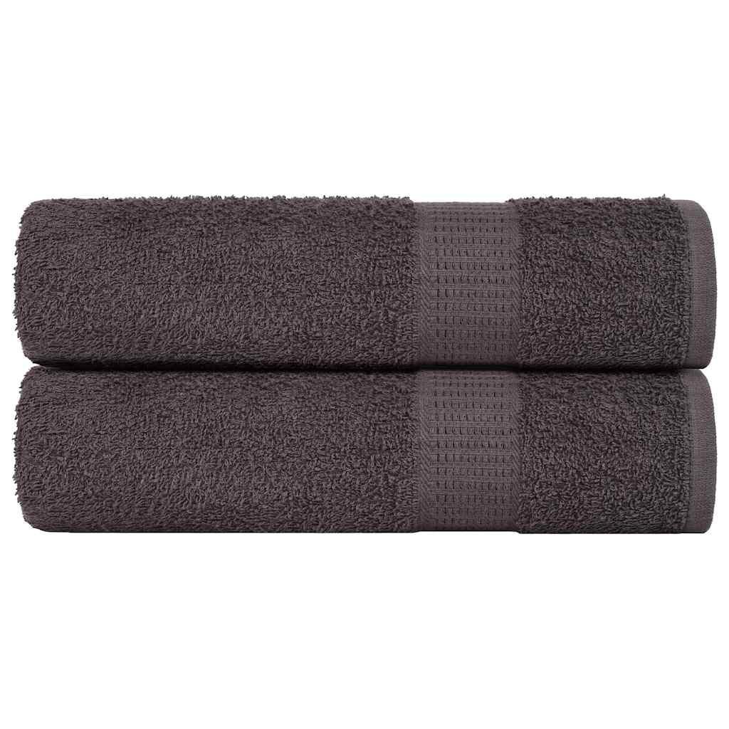 Vidaxx Handtücher 2 Stück 50x100 cm 360 g m² 100 % Baumwolle Anthrazit