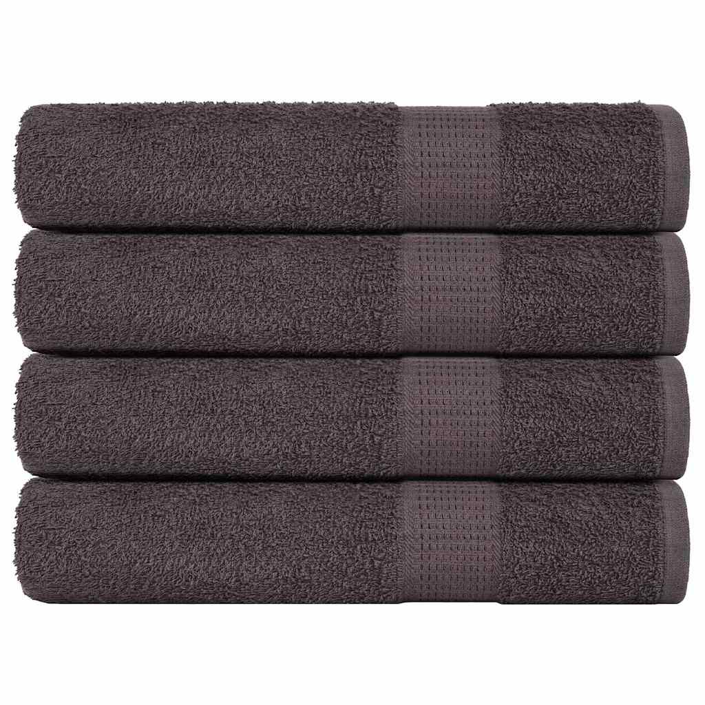 Vidaxx Saunatücher 4 Stück 80x200 cm 360 g m² 100 % Baumwolle Anthrazit