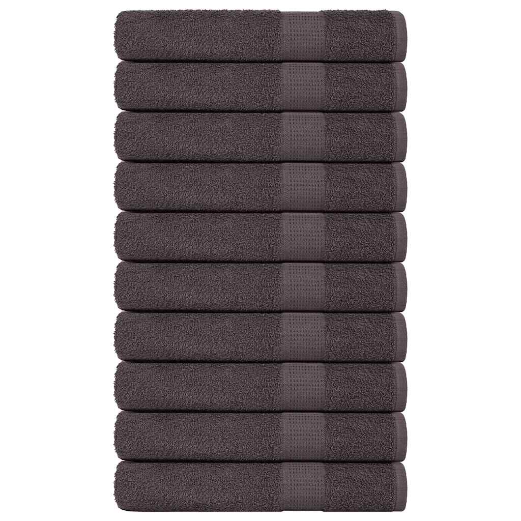 Vidaxx Saunatücher 10 Stück 80x200 cm 360 g m² 100 % Baumwolle Anthrazit