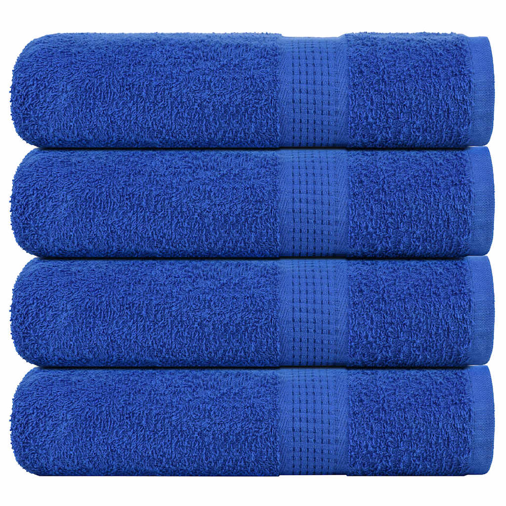 VidaXL Badetücher 4 Stück 100x150 cm 360 g m² 100 % Baumwolle blau