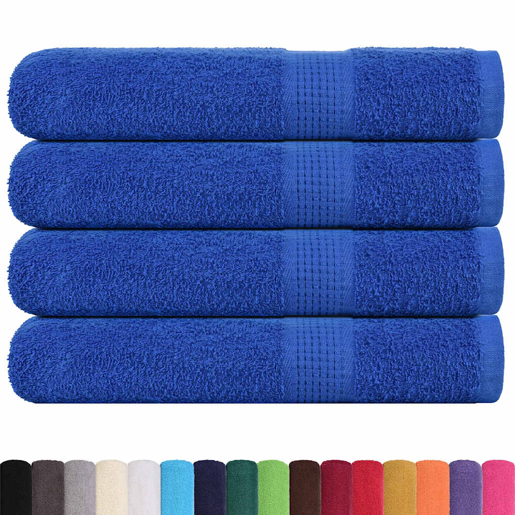 Vidaxx Handtücher 4 Stück 100x200 cm 360 g m² 100 % Baumwolle blau