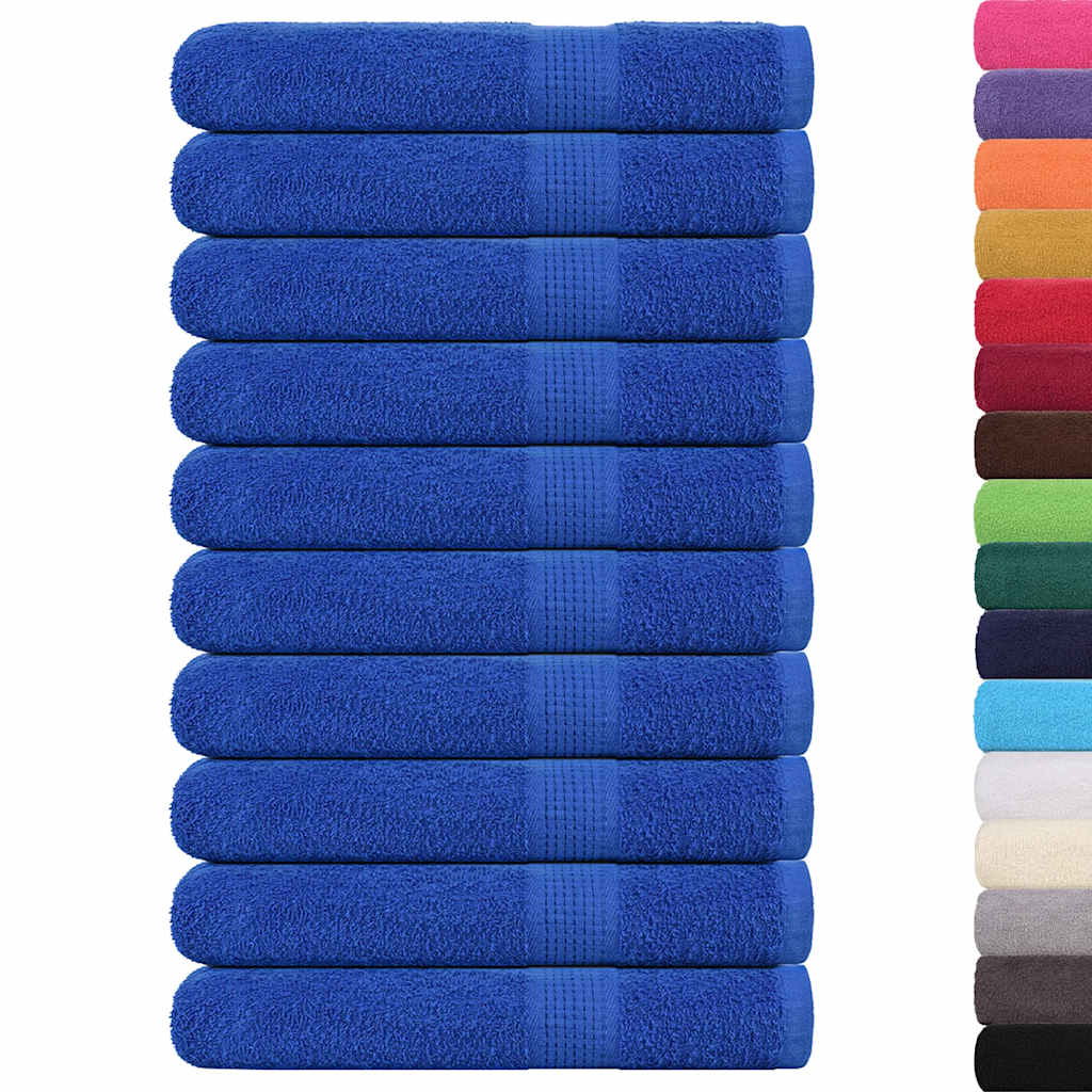 Vidaxx Handtücher 10 Stück 100x200 cm 360 g m² 100 % Baumwolle blau