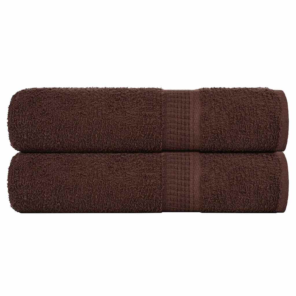 Vidaxx Badetücher 2 Stück 100x150 cm 360 g m² 100 % Baumwolle braun