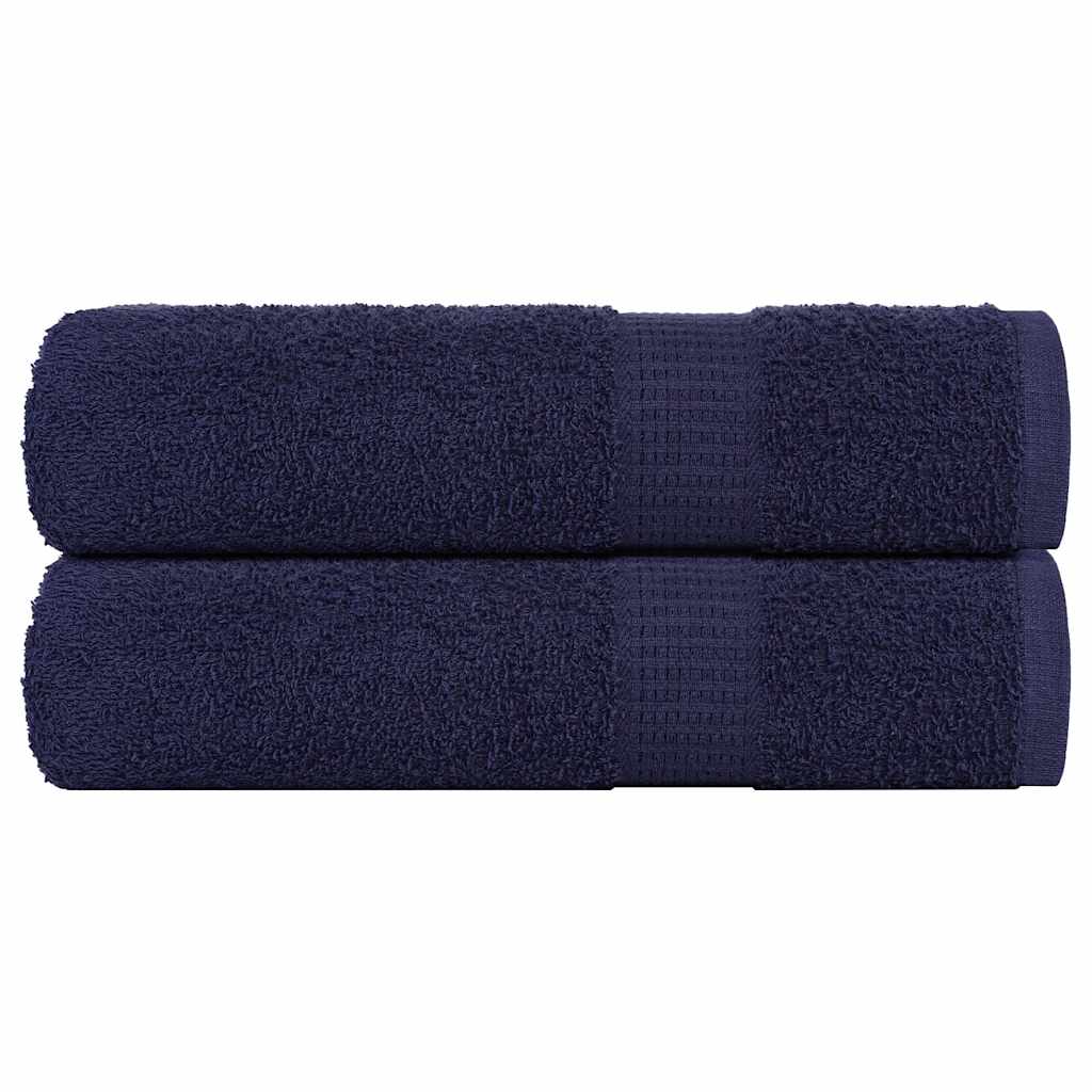 Vidaxx Duschtücher 2 Stück 70x140cm 360 g m² 100 % Baumwolle Marineblau