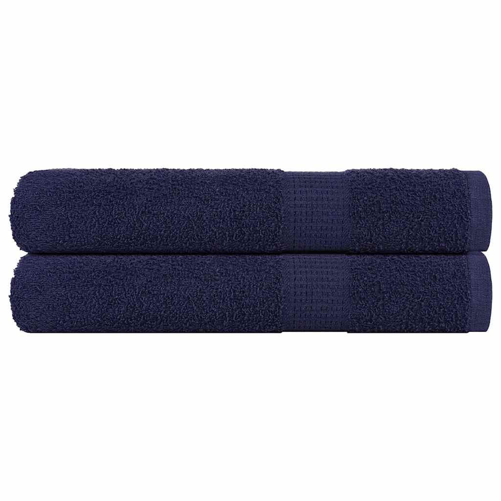 Vidaxx Handtücher 2 Stück 100x200 cm 360 g m² 100 % Baumwolle Marineblau